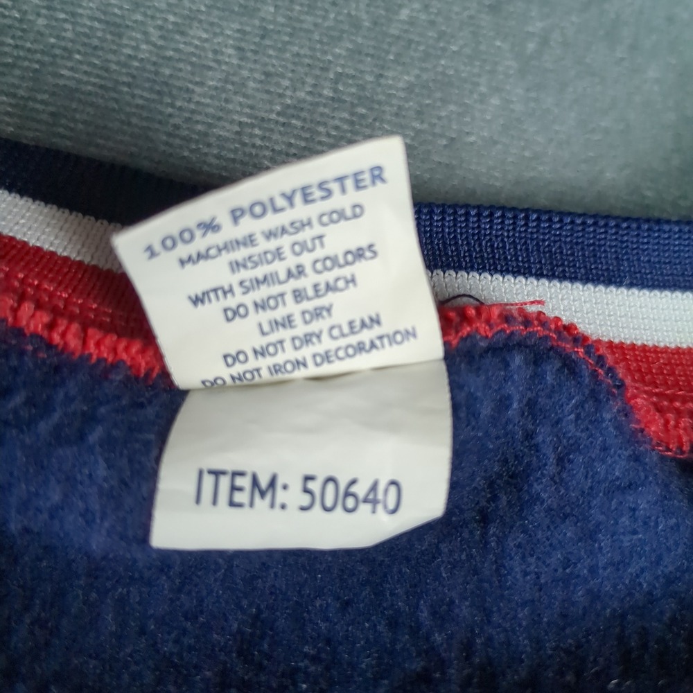 St. Louis Cardinals Pullover Mens XL Blue MLB Crewneck Sweatshirt Striped Trim - Picture 2 of 11